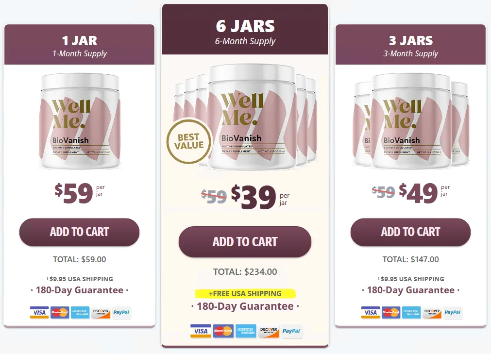 Wellme Biovanish Official Website USA